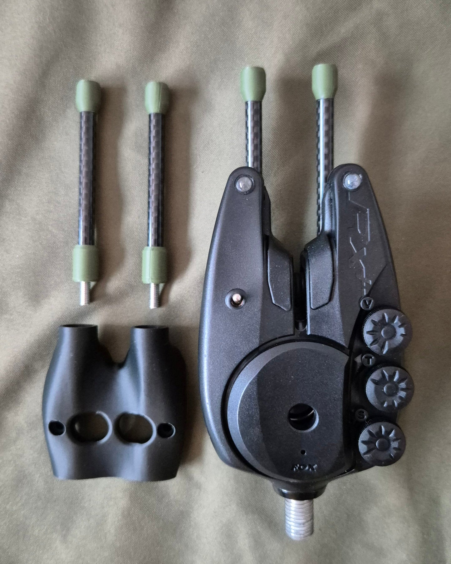 Fox RX+ Bite Alarm Snag Ears - Carbon Fibre - Removable Ears