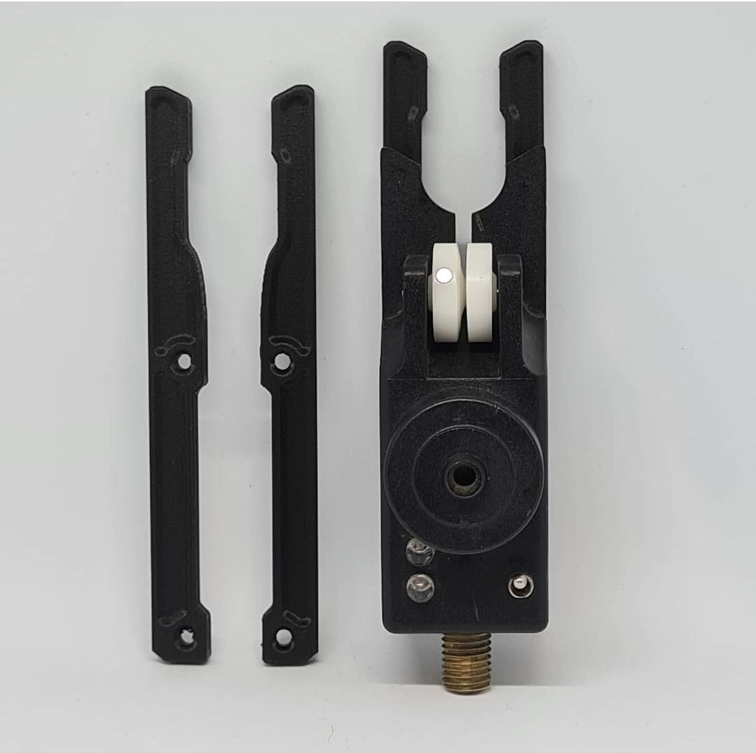 Carbon black bite alarm snag ears for carp fishing front view