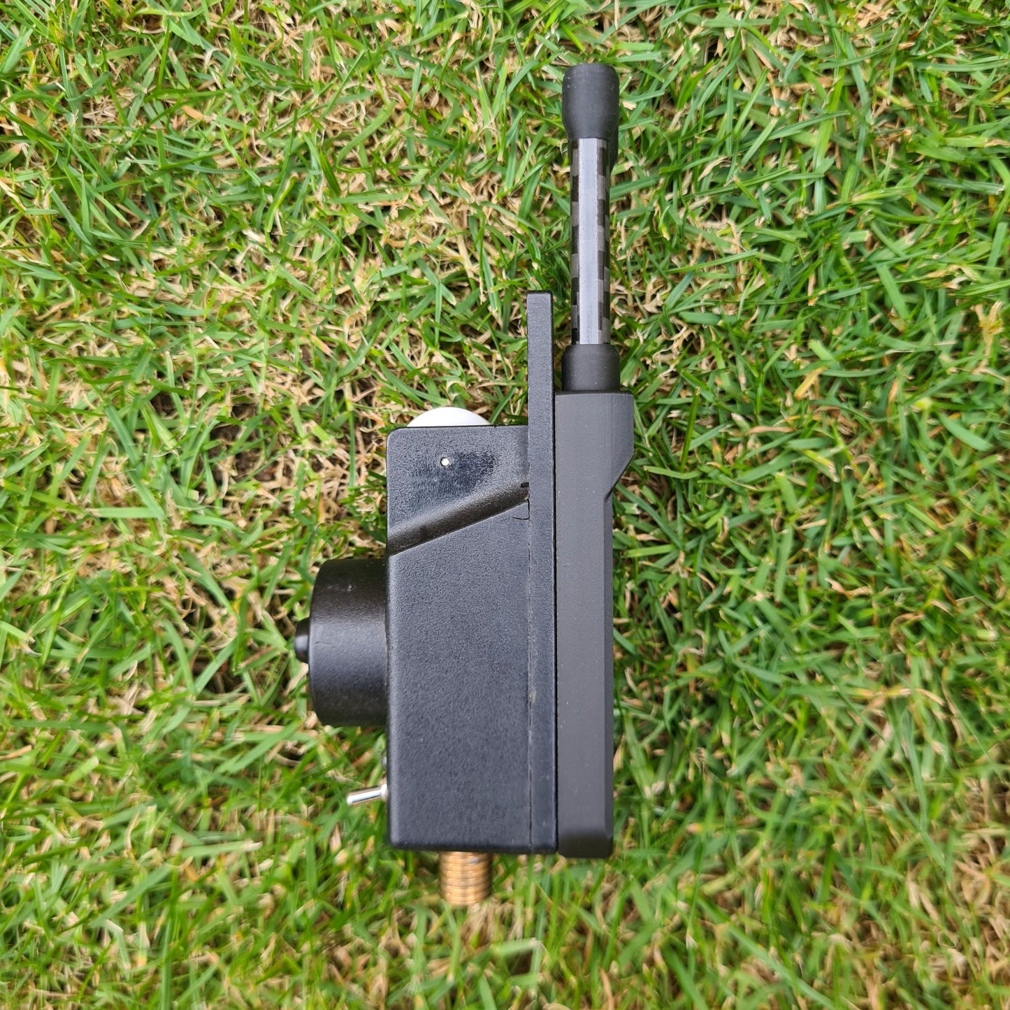 side view snag ears for carp fishing on a Steve Neville bite alarm