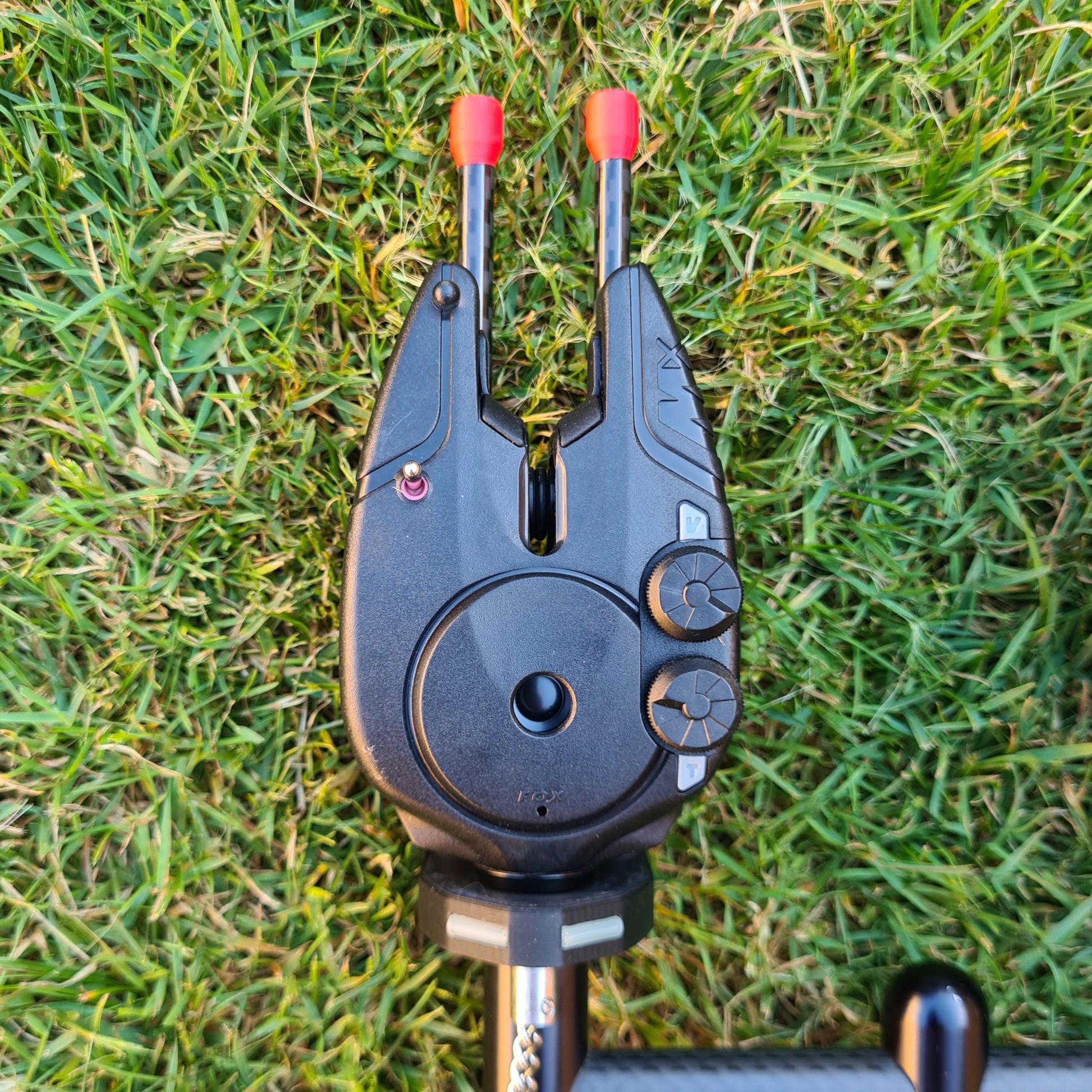 Red carbon snag ears for carp fishing on bite alarm